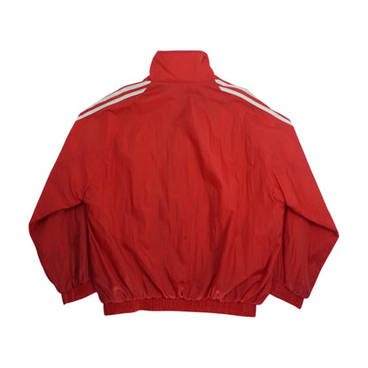 France Print Red Track Zip Jacket with Stripe Detail