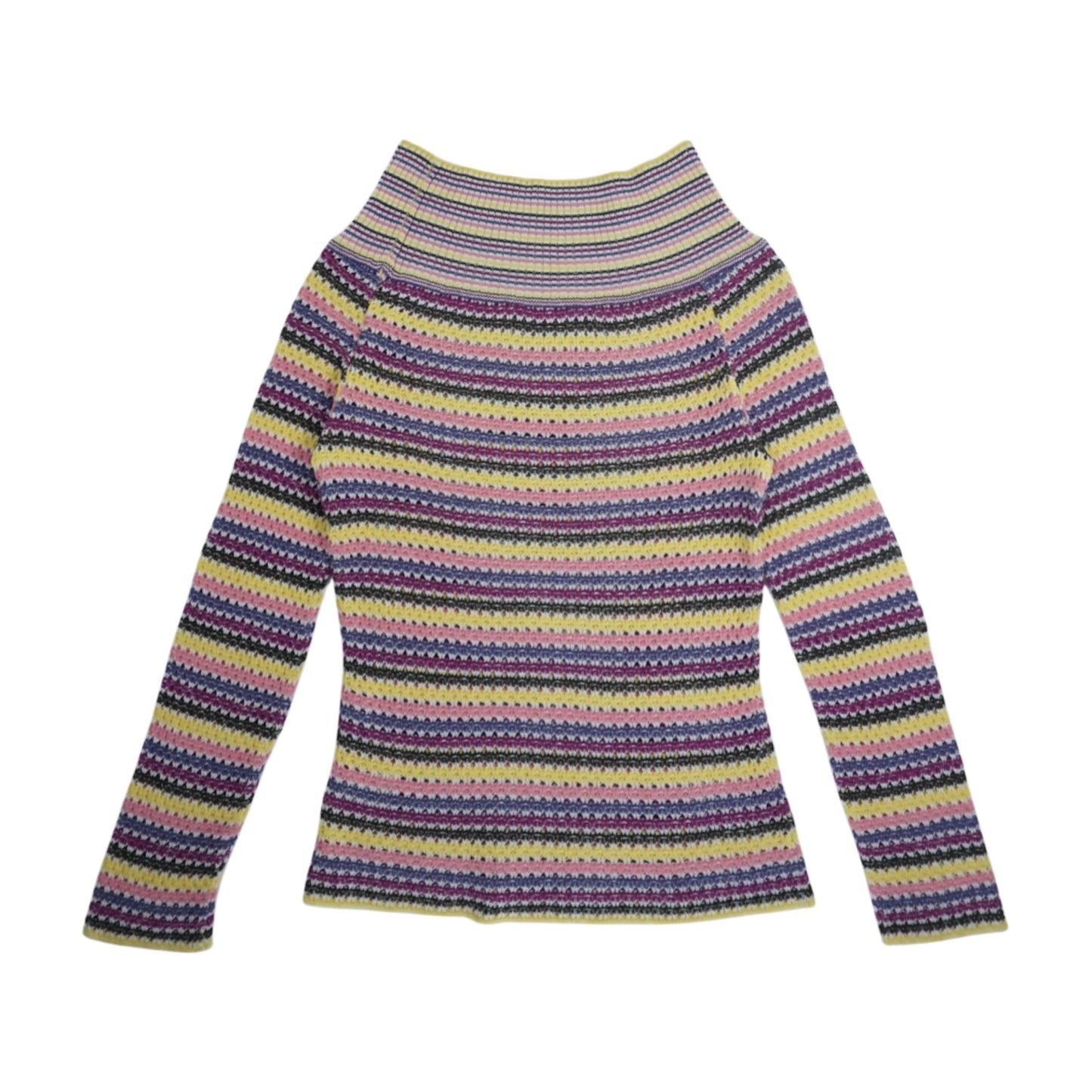 Pastel Border Knit Top